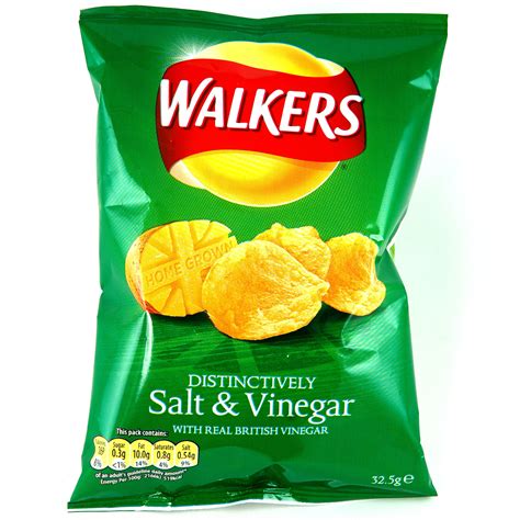 Walkers Crisps Salt & Vinegar 32.5G 32x32.5g