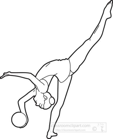 Mens Gymnastics Clipart Black And White