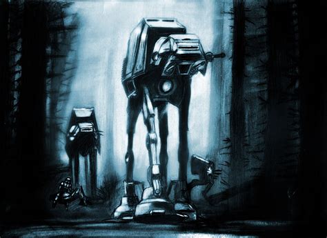 Imperial Walkers Star Wars Drawing Download | Etsy