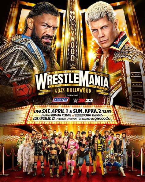 Wrestle Features on Twitter: "The official #WrestleMania 39 poster 🔥🔥🔥🔥"