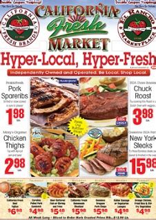 California Fresh Market Ad & Flyer Specials