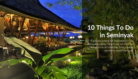 10 fun things to do in Seminyak - Maviba