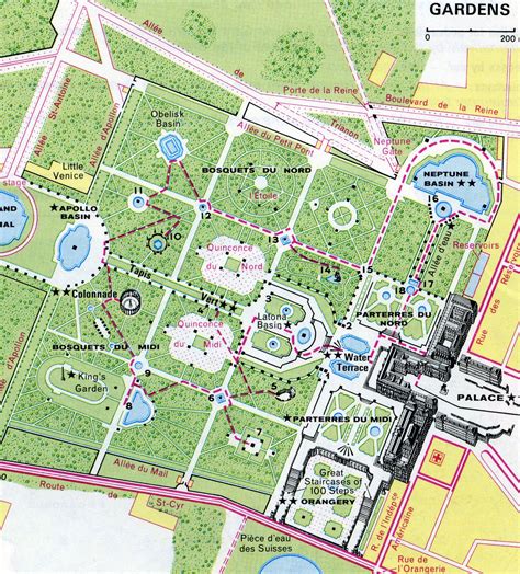 Versailles Gardens Map | Versailles fountains | Pinterest | Versailles and France