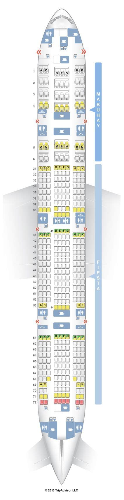 SeatGuru Seat Map Philippine Airlines Boeing 777-300ER (777) | Seatguru ...