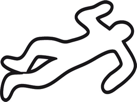 Deadth Clipart Chalk Outline - Body Outline Crime Scene Clip Art - Png Download - Full Size ...