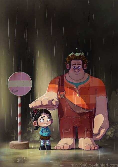 Ralph and Vanellope | Disney art, Disney fan art, Totoro