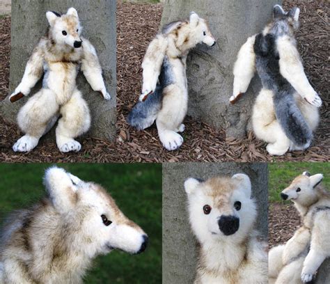 White Wolfman Plush Sculpture by Jarahamee on DeviantArt