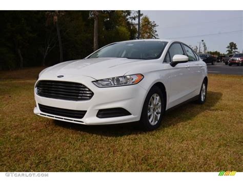 2015 Oxford White Ford Fusion S #98854512 | GTCarLot.com - Car Color Galleries