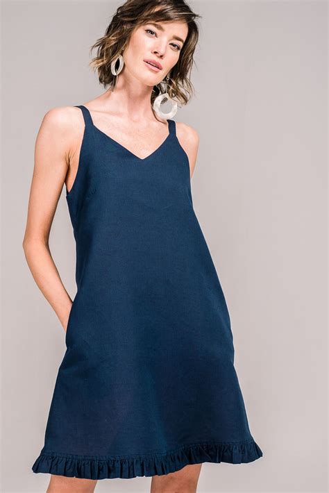 Krissi Dress French Navy | Dresses, Womens clothing sizes, Clothes for ...