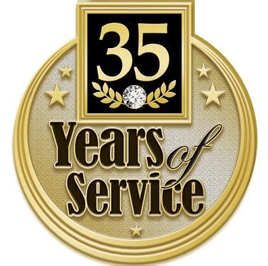 Years Service Pins | 35 Years Service Pin