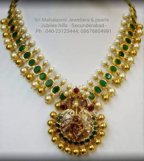 Antique Emerald Necklace - Indian Jewellery Designs