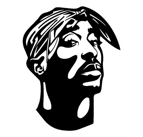 Free Tupac Stencil Black And White, Download Free Tupac Stencil Black ...