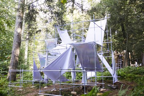 Students build installations for the Bethel Woods Art and Architecture Festival