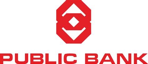 PBBank (Public Bank Bhd) logo in transparent PNG and vectorized SVG formats