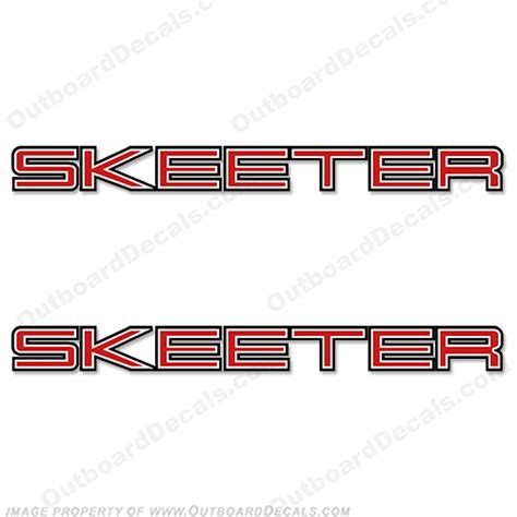 Skeeter Boat Logo Decals - Any Color!