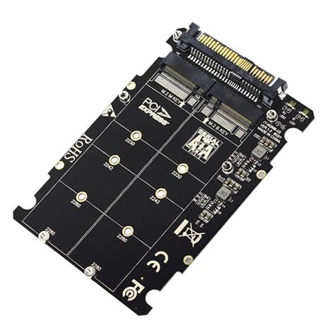 2 in 1 M.2 NVMe SATA U2PCB M.2 NVME SSD Key M Key B SSD to U.2 SFF-8639 Adapter PCIe M2 ...