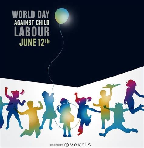 World Day Against Child Labour Poster - Vector Download