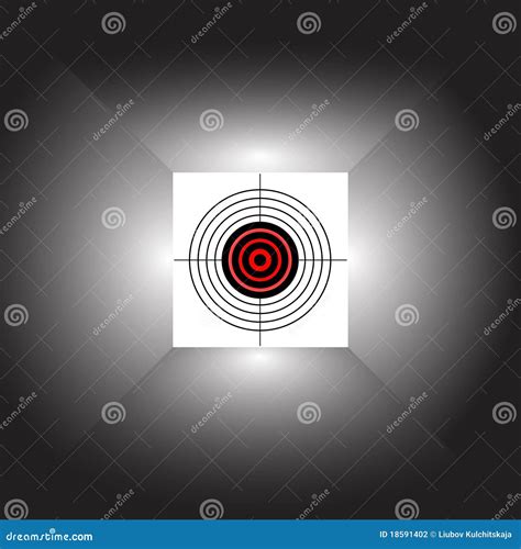 Abstract target. stock vector. Illustration of goal, game - 18591402