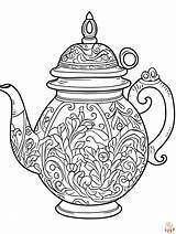 Printable Teapot Coloring Pages Free For Kids And Adults sketch template