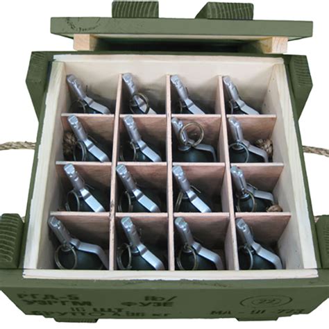 RGD-5 Soviet Frag Grenades Crate (with 16x Replica Grenades) – Inert Products LLC