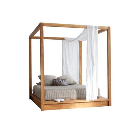 Modern Teak Bed Frame 2 - Wooden Works Jepara