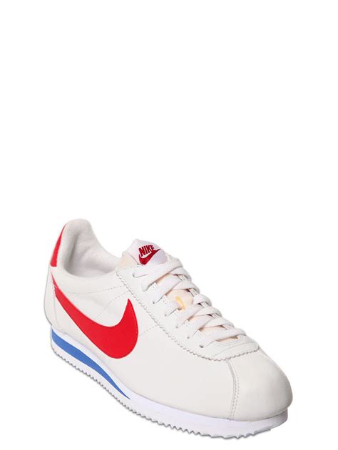 Lyst - Nike Cortez Classic Premium Leather Sneakers in White for Men