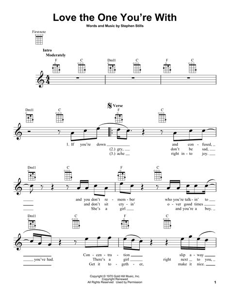 Love The One You're With | Sheet Music Direct