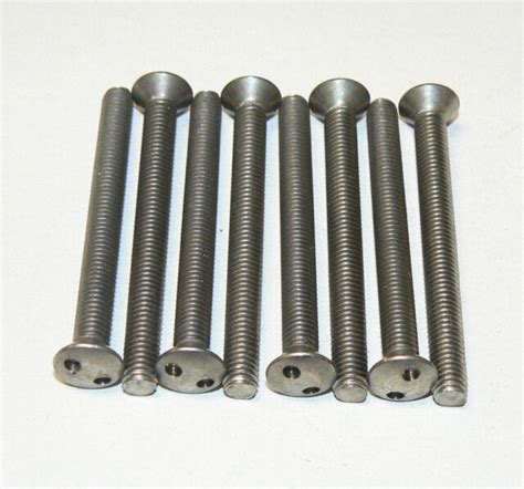 #10/32 X 2" Oval Head Spanner Security S/S Machine Screws - Lot of 25 ...