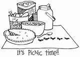 Picnic Coloring Pages  Best For Kids sketch template