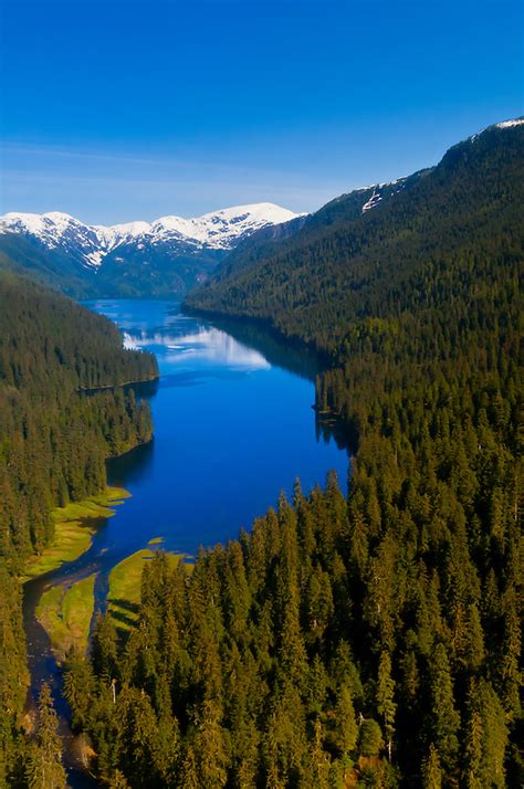 Aerial view, Misty Fjords National Monument, near Ketchikan, southeast Alaska, USA | Blaine ...