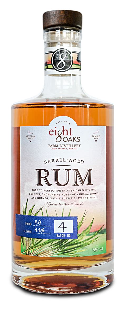 Barrel Aged Rum | Eight Oaks | Pennsylvania Distillery