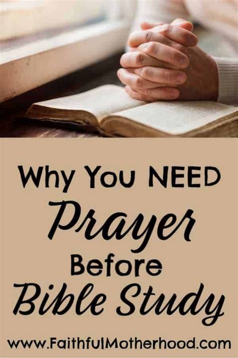 Powerful Need for Prayer for Studying the Bible | Prayer for studying, Family bible study, Prayers