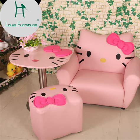 Louis Fashion Children Learn Sofa Princess Hello Kitty Set Cute Cartoon-in Children Chairs from ...