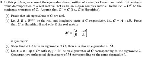 Solved In this problem, we convert the eigenvalue | Chegg.com