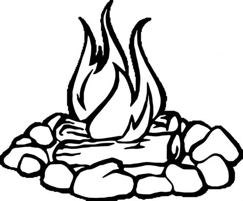 Fire Coloring Pages - Best Coloring Pages For Kids | Camping coloring pages, Coloring pages ...