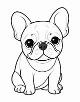 French Bulldog Puppies Coloring Page Free Printable PDF sketch template