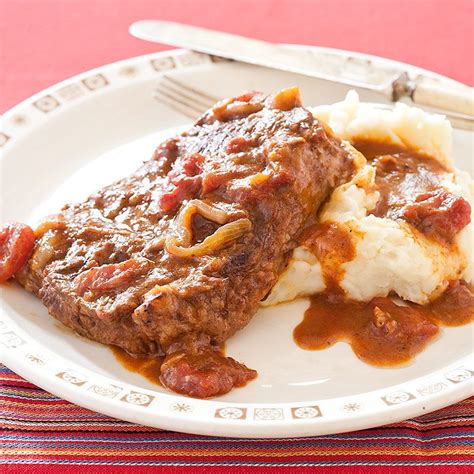 Swiss Steak with Tomato Gravy | Cook's Country | Recipe | Swiss steak ...