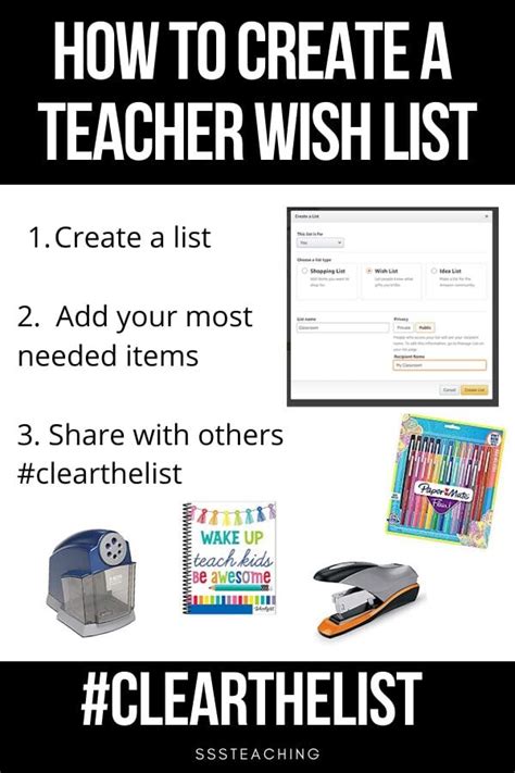 Amazon new teacher wish list - your first year teacher supply list ...