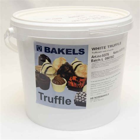 Bakels White Truffle Ganache - 1kg & 6kg Pail | Lollipop Cake Supplies