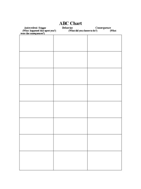 Abc Chart Template - 4 Free Templates in PDF, Word, Excel Download