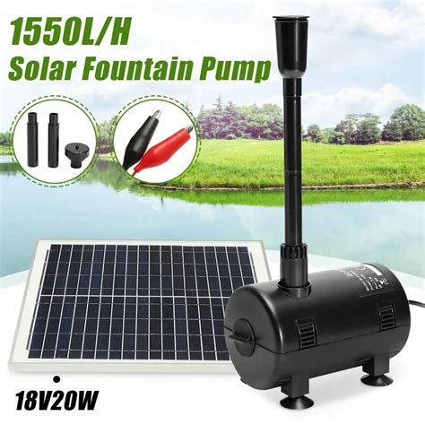 1600L/H 16W Mini Solar Powered Submersible Fountain Pump Watering Garden Supplies Pond Fish Tank ...