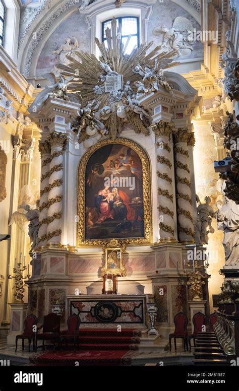 Church of St Anne, Krakow interior; a 14th century example of ornate ...