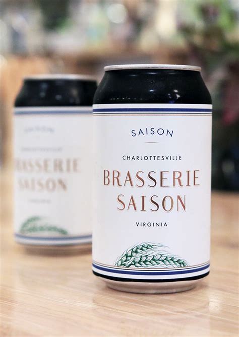 Brasserie Saison Beer Can Design by Watermark Design / charlottesville, virginia, artisanal ...