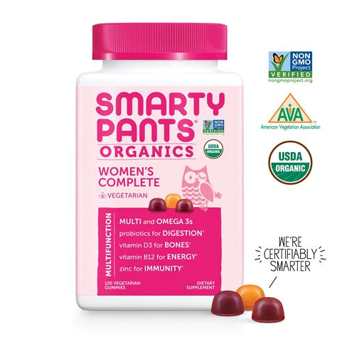 SmartyPants Vitamins Organic Women's Complete, 120 ct. - Walmart.com - Walmart.com