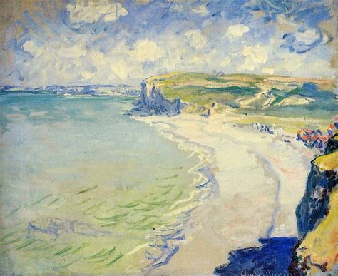 A Praia em Pourville - Pinturas de Monet Claude | O Pai do Impressionismo | Claude monet, Claude ...