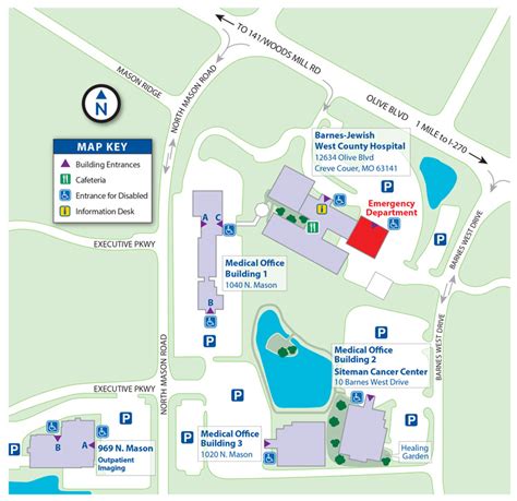 Barnes-Jewish West County Hospital > Patient & Visitor Information > Directions & Maps > Campus ...