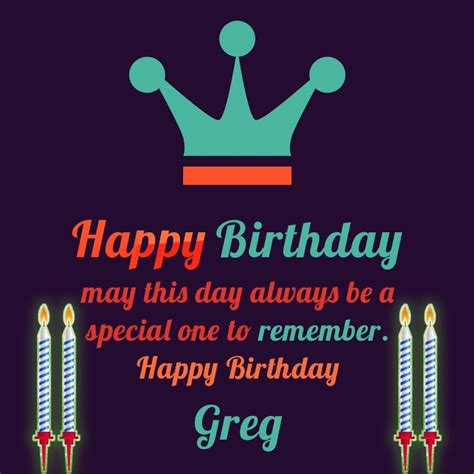 Happy Birthday Greg - AZBirthdayWishes.com