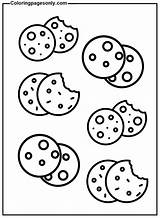 Printable Cookie Coloring Page  Free Pages sketch template