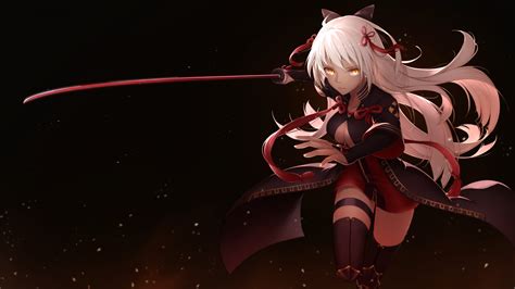 Wallpaper : Nasib Grand Orde, Okita Souji, gadis anime, pedang, katana 3840x2160 - hampamatta ...