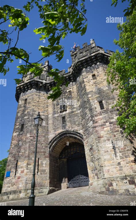 John O'Gaunt Gate Lancaster Castle Castle Hill Lancaster Stock Photo ...